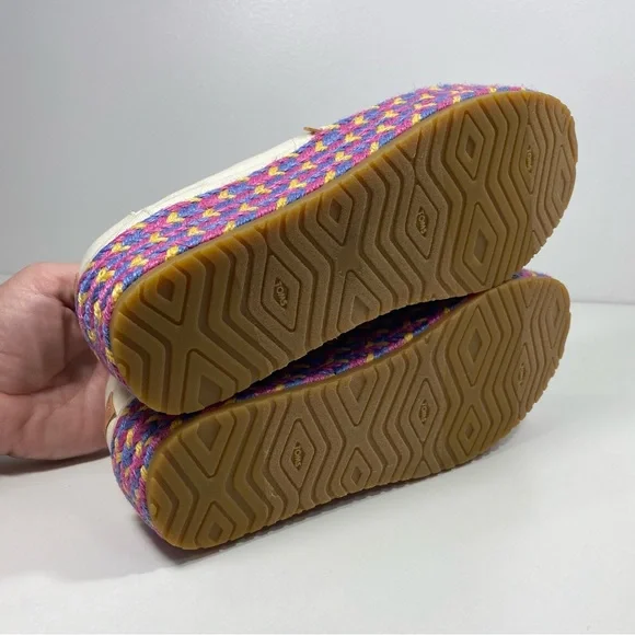 TOMS Frida Kahlo Limited Edition Valencia Platform Canvas Espadrilles Shoes 8.5 - Picture 8 of 15